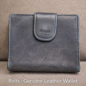 Rolfs Genuine Leather Trifold Wallet w/ Coin Pocket – Classic Gray